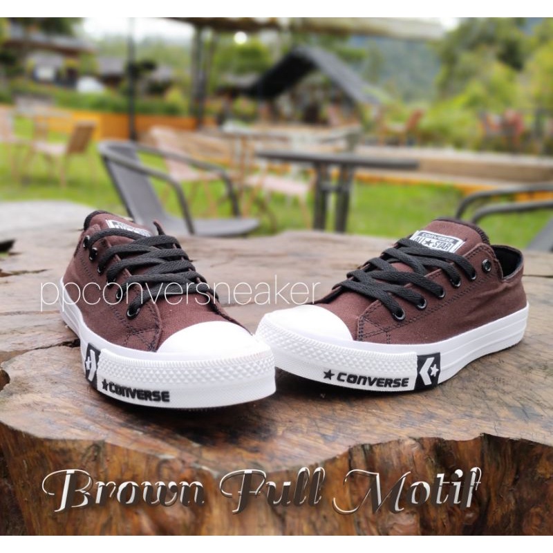 TERBARU BROWN Sepatu Converse Sneakers Chuck Taylor New Release Undefeated Coklat Brown