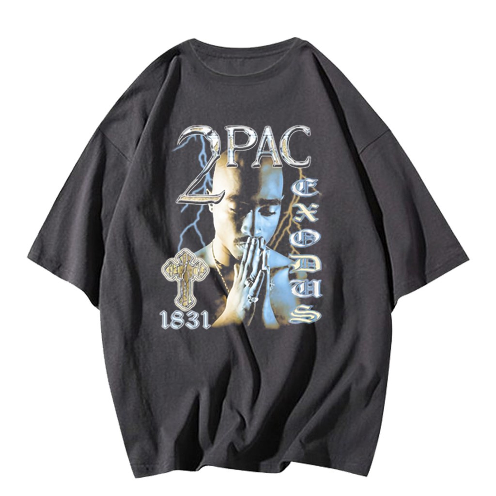 2PAC SHAKUR VINTAGE STYLE OVERSIZE T-SHIRT