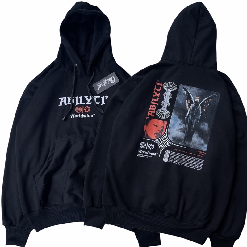 Hoodie Pria Distro Hitam Original ABILITY COMPANY Hodie Pria Hodie Distro Original Bandung Unisex