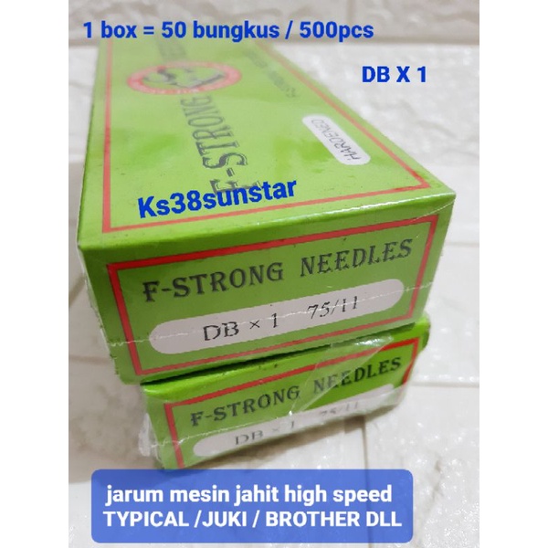 jarum mesin jahit DB x 1 merk fs harga 1box