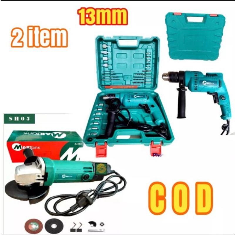 Paket Bor 13mm + Gerinda 4" MAILTANK