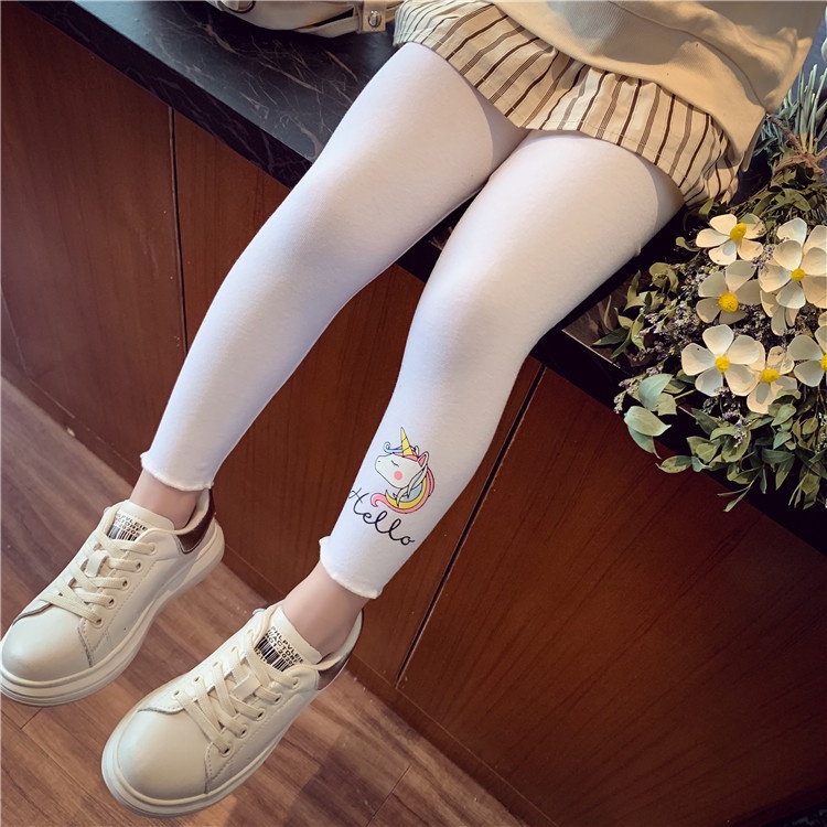 HappyOliver LEGGING UNICORN HELLO legging anak perempuan celana panjang import