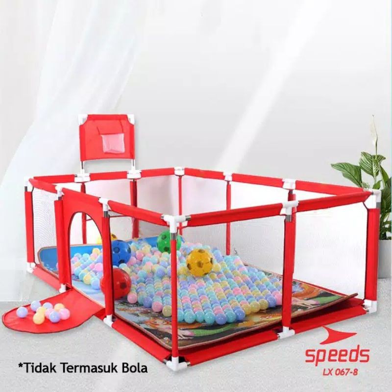 Playpen Pool Balls Pagar Kolam Anak / Bayi Pagar Anak Playpen Anak Keselamatan Barrier 067-8-1