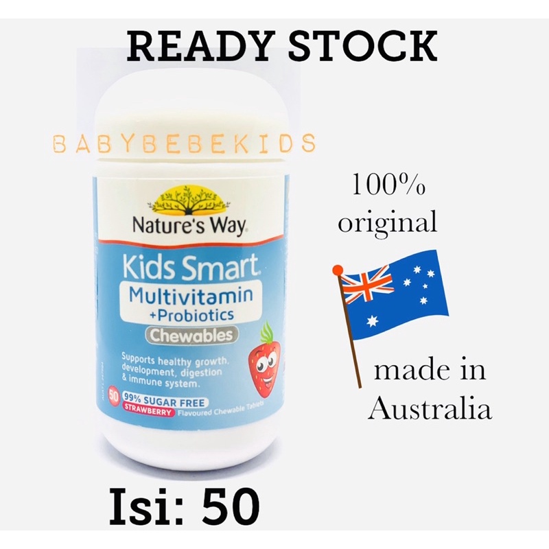 Nature’s way kids smart multivitamin probiotics 50 chewable tablets probiotic natures australia