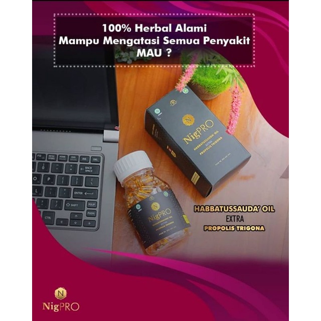 Obat Hebal Alami Nigpro Habbatussauda Kapsul Oil