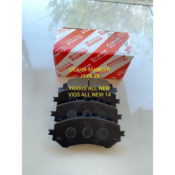 KAMPAS REM DEPAN BRAKE PAD YARIS ALL NEW VIOS ALL NEW14 04465-0D0150