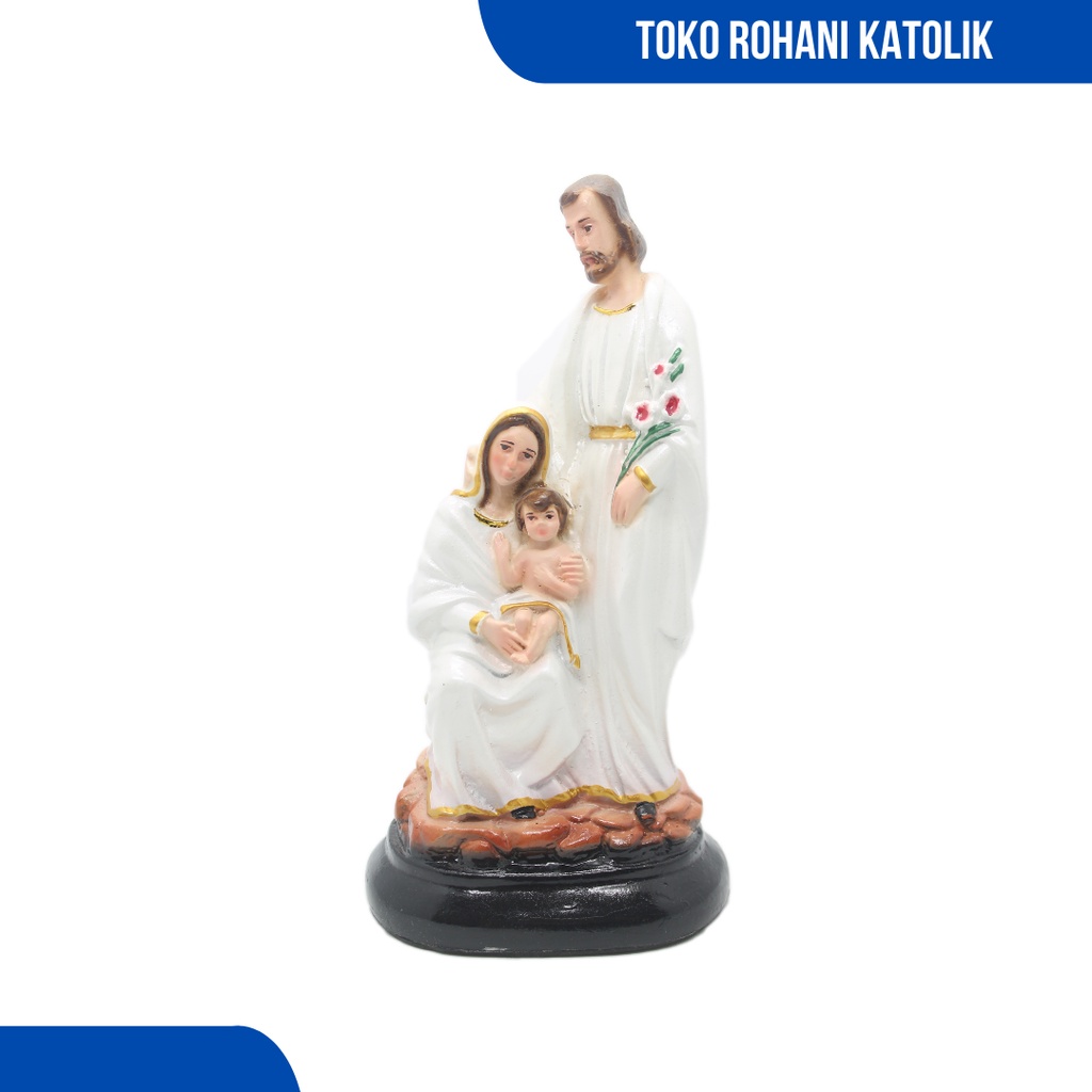 PATUNG KELUARGA KUDUS 20 CM / PATUNG YESUS MARIA / PATUNG KATOLIK MURAH