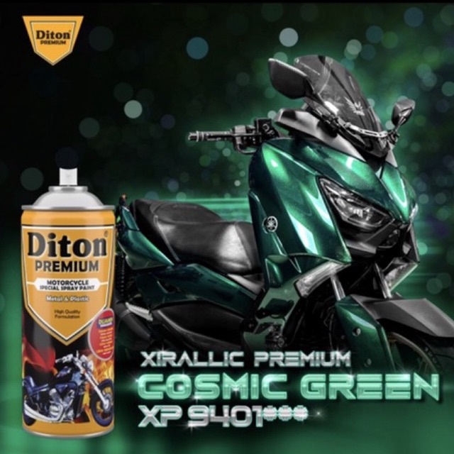 Cat Semprot Diton Premium 400cc Xirallic Series - XP 9401 Cosmic Green