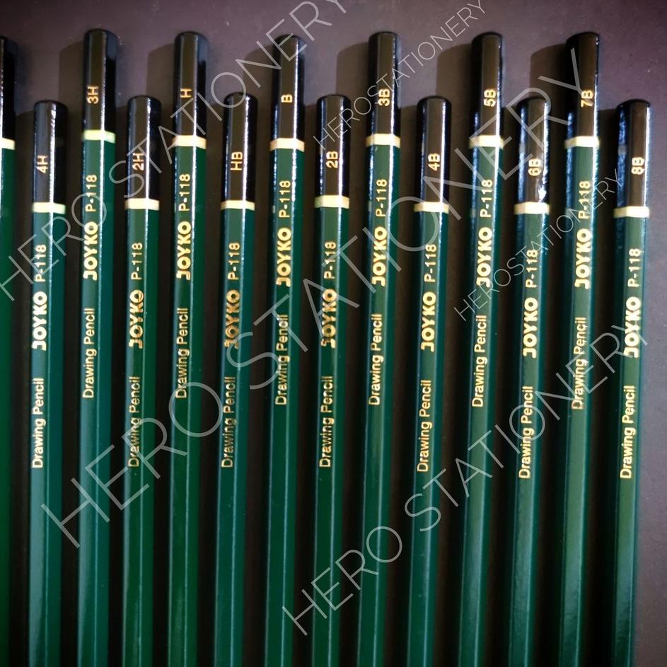 

Trend - Drawing pencil pensil gambar joyko 8B 7B 6B 5B 4B 3B 2B B HB H 2H 3H 4H 5H P-118-14 ✓