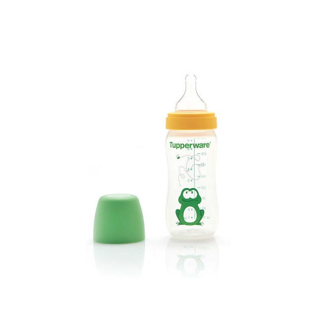 BOTOL SUSU BAYI TUPPERWARE CUTIE TWEE FROG 270 ML / FREE Cutie Penguin 150 ML