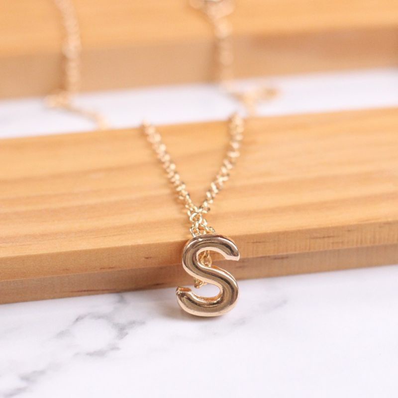 Kalung Part 8 / Kalung Huruf / Kalung Huruf S / kalung inisial Cantik / Kalung Kekinian / Kalung DAO