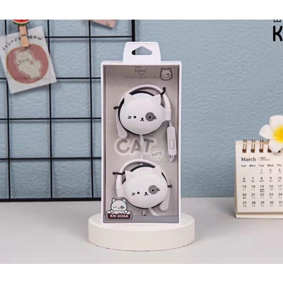 [KN-3066] Headset Earphone Karakter Cute ANIMAL HEAD / Earphone Headset Empuk Kepala HEWAN Lucu Unik Imut