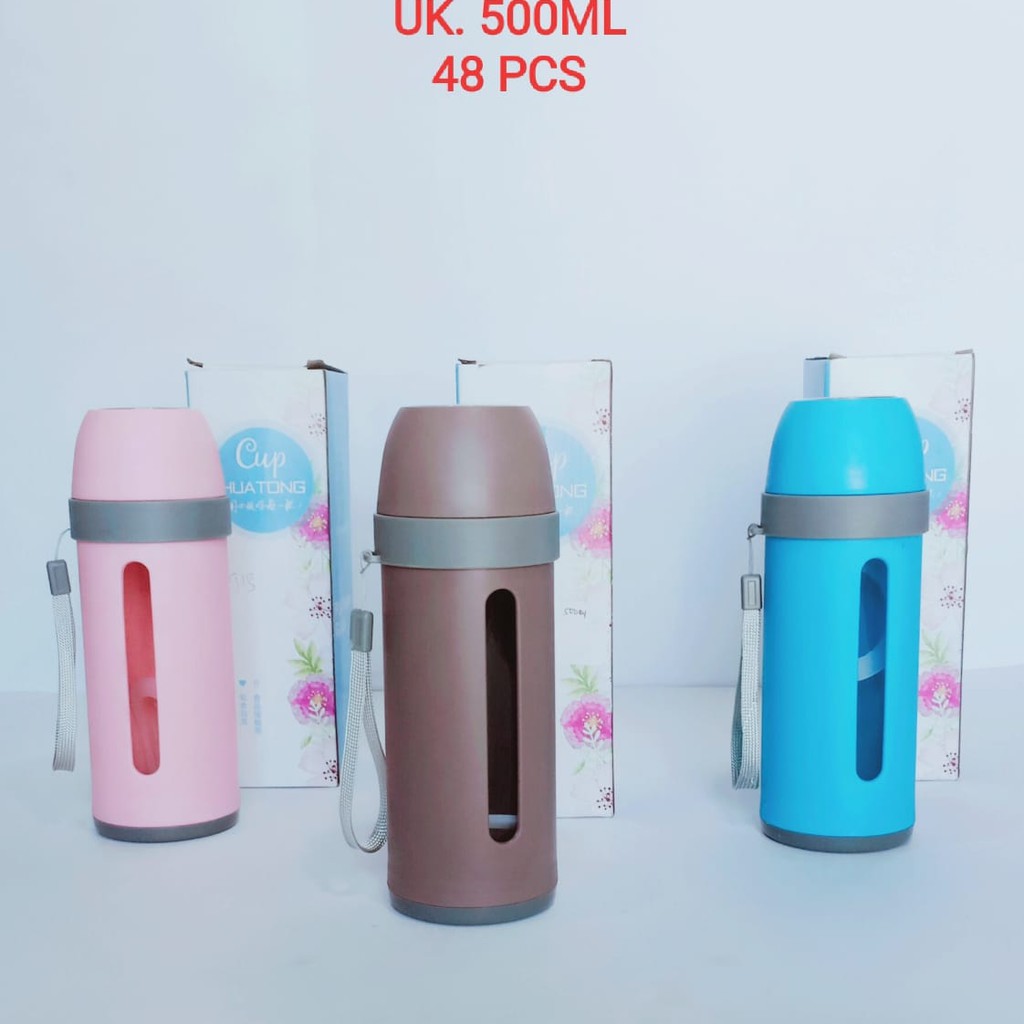 BOTOL MINUM / THERMOS BERVARIASI WARNA 500ML 8913