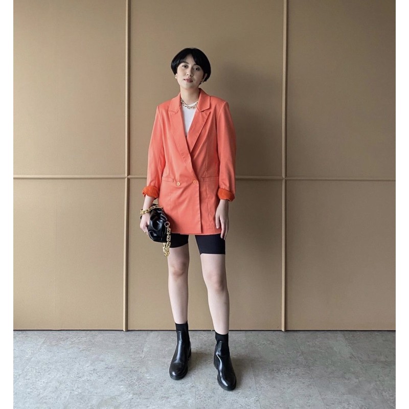 TRICK & TRICKY OVERSIZED BLAZER ORANGE