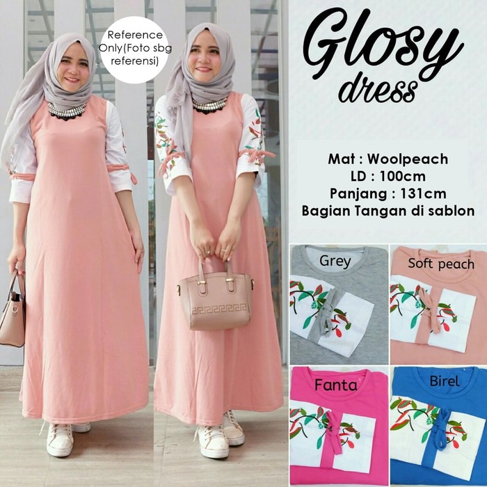 Busana Muslim Glosy Dress Koleksi Terbaru