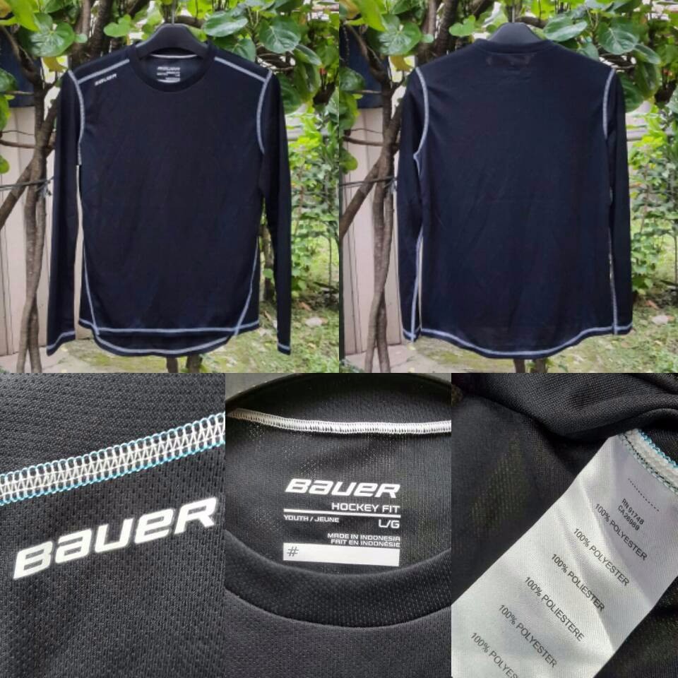 promo Anak2 Youth BAUER BASIC Baselayer HOCKEY FIT LS 100 Original murah kualitas bagus