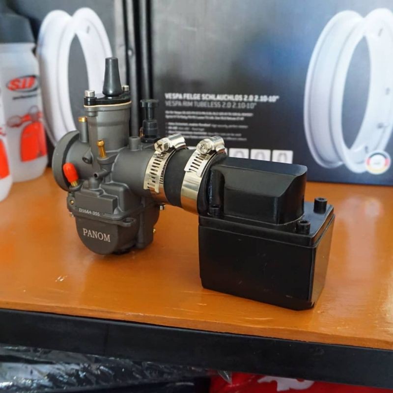 Intake Susun Manipol RXZ Set Membran Karbu PWK 26 Vespa Px Excel Super Sprint Ps