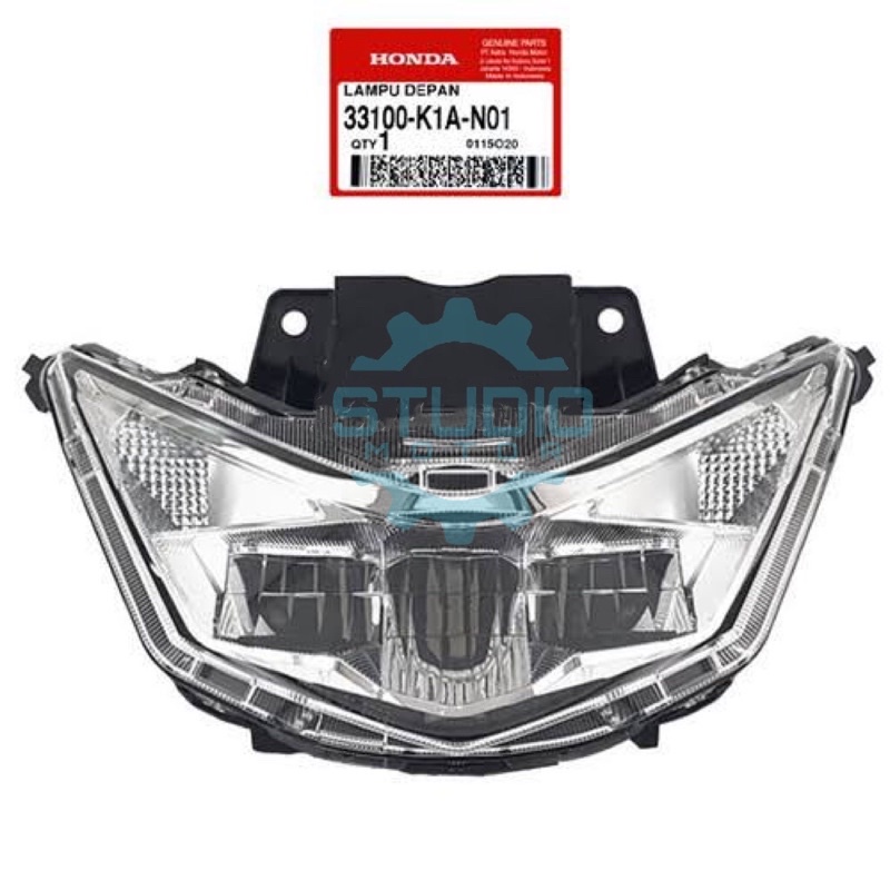 33100K1AN01 Reflektor LED Lampu Depan Light Assy Head BeAT 2020 Street Deluxe K1A 33100-K1A-N01