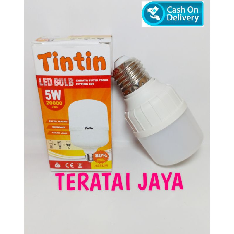 LAMPU LED TINTIN 5WATT/LED KAPSUL /Led murah berkualitas