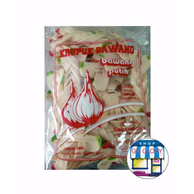 

kerupuk bawang putih (mentah) 500 gr