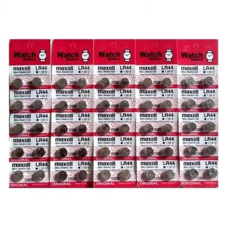 Baterai Battery LR44 Kancing Pil baterai batre LR 44 / AG 13 Baterai Kalkulator Jam Tangan Laser bat