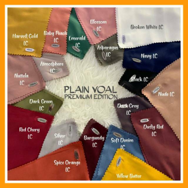 Mylady kerudung hijab jilbab segiempat voal polos cutting laser