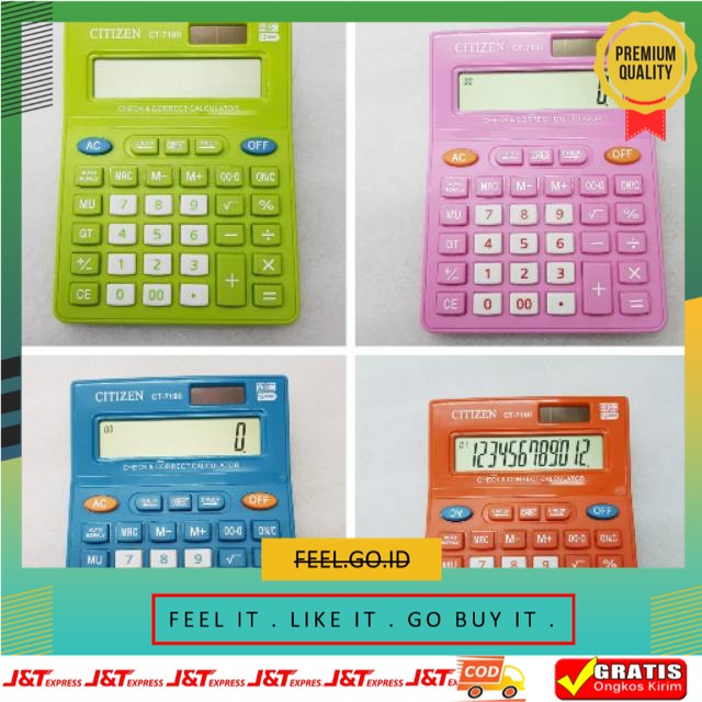 

Terbagus Termurah Kalkulator Citizen Ct 719 . Kalkulator 12 Digit