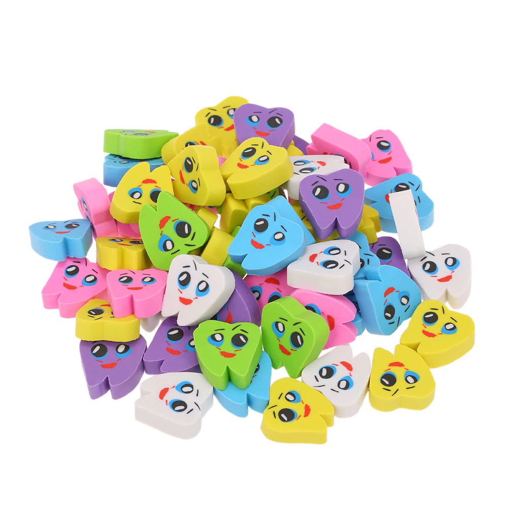 

FREE ONGKIR | 50pcs / bag Molar Berbentuk Tooth Karet Penghapus Dokter Gigi Dental Clinic Sekolah Ha