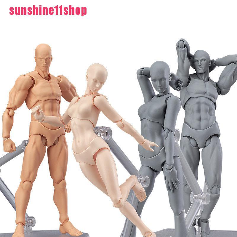 1 Set Action Figure Model Anime Menggambar Tubuh Manusia Untuk Seniman