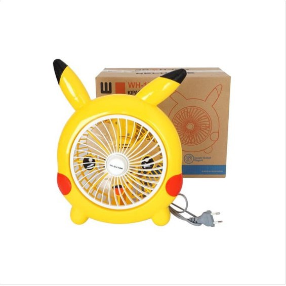 Kipas Karakter Box Fan 10 inch Welhome WH 150P Pokemon Pikachu