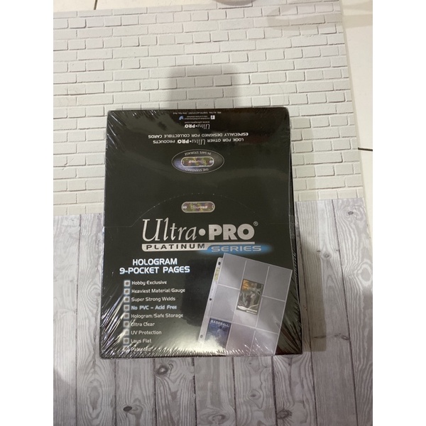 ultra pro platinum 9P clear sleeves PC