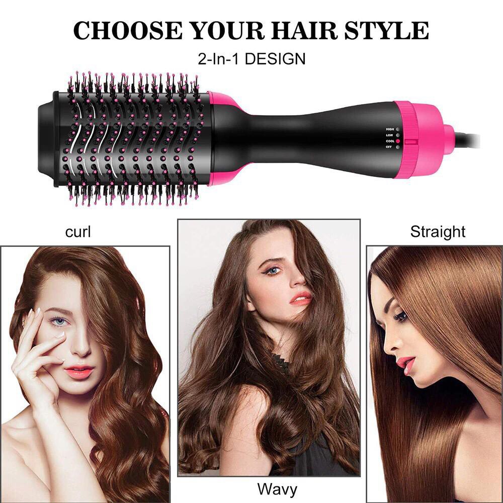 One Step Hair Dryer Brush Negative Ion Generator Salon Hair Straightener