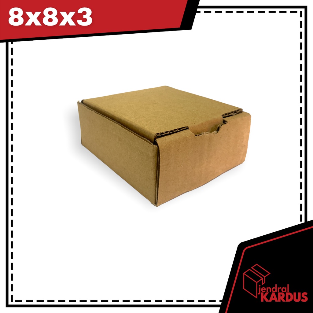 

kardus kecil packing online shop 8x8x3 cm