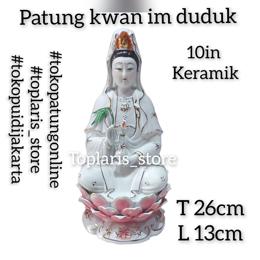 Patung Kwan Im Keramik Import 022