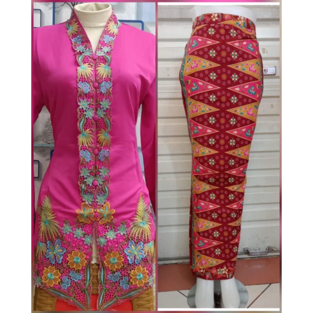 READY,,SETELAN KEBAYA BORDIR/KEBAYA MODERN/KEBAYA BETAWI/ROK TUMPAL