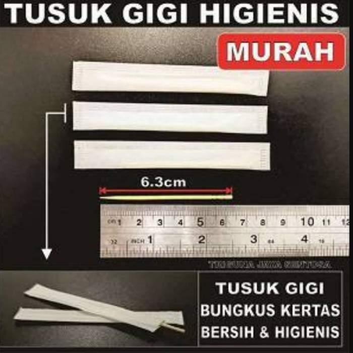 GHM TUSUK GIGI HIGIENIS ( BUNGKUS KERTAS ) TOOTH PICK WRAP PAPER 500 PC