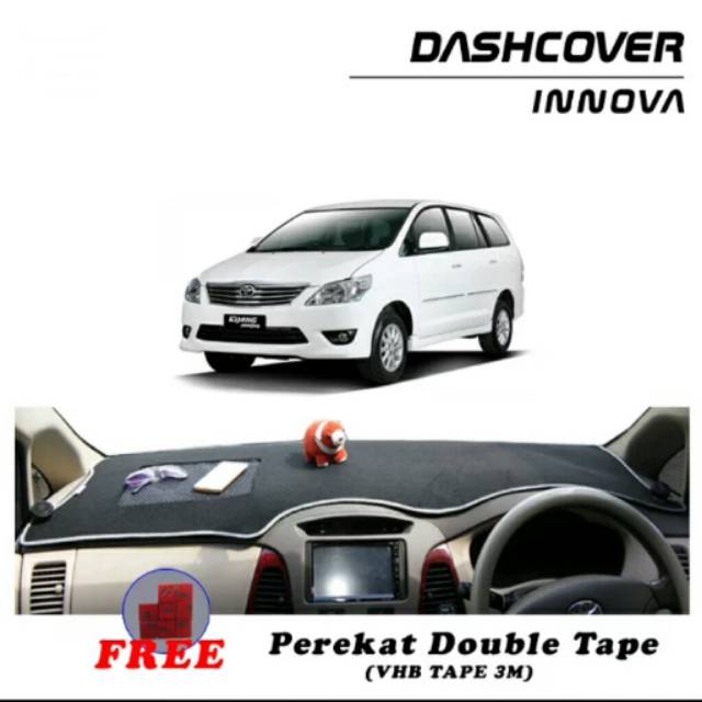 Aksesoris Cover dashboard mobil Toyota Innova 2004-2015 +antislip