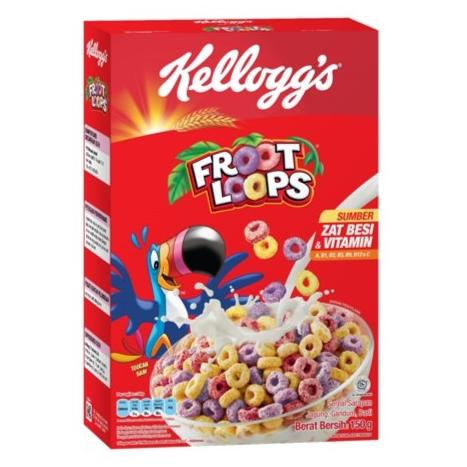 

.........] Kellogg's Froot Loops / Sereal Jagung Gandum Barli 150 Gr