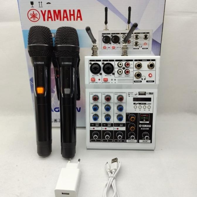 mixer yamaha ag04w ag 04w ag 04 w 4CH usb bluetooth free 2 mic wireles