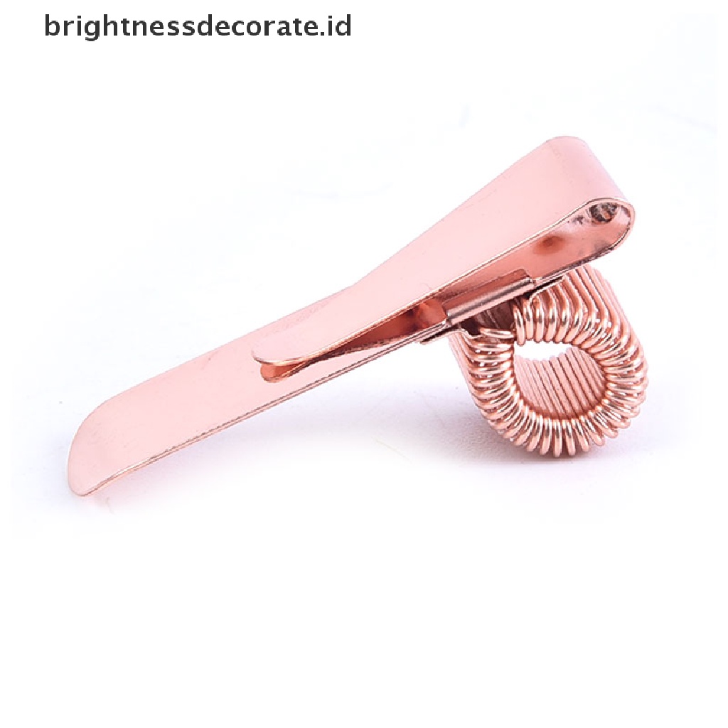 (Birth) 1pc Klip Metal Elastis Holder Pulpen / Notebook / Stationery