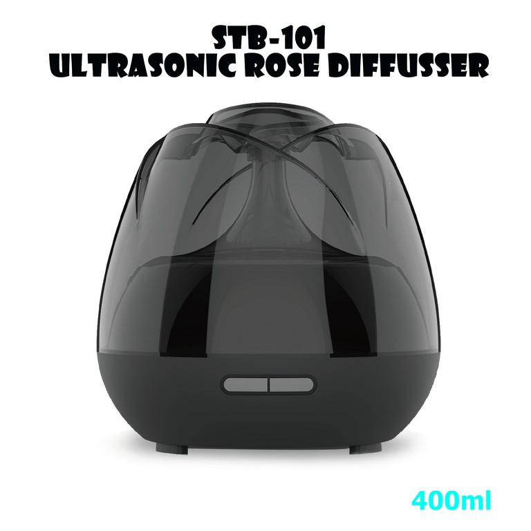 STB-101 - Rose Anion Ultrasonic Aroma Diffuser Humidifier 400ml