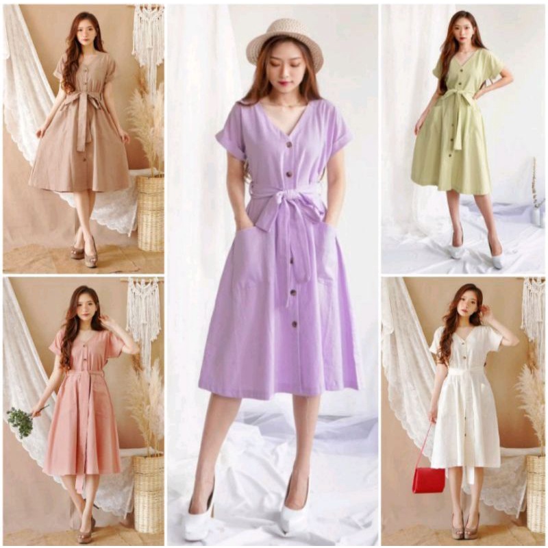 Dress busui fredly korean style daster andin kekinian