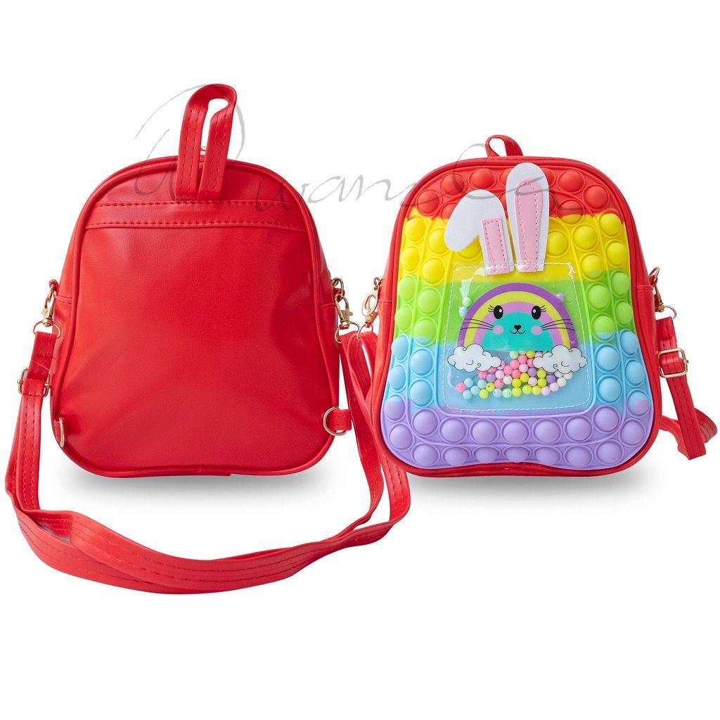 TAS POP IT RANSEL TAS BOBA IMPORT TAS POP IT TAS LUCU WARNA PASTEL