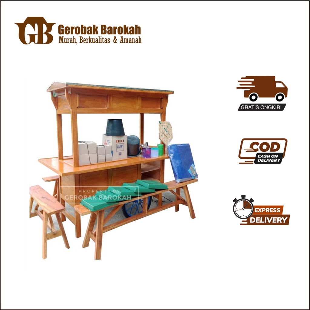 Gerobak angkringan / rombong angkringan khas jogja