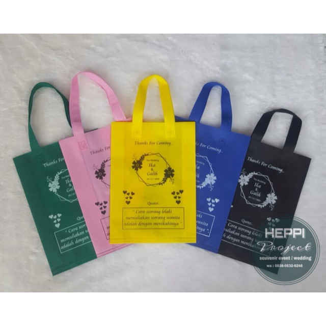 

GOODIEBAG 25x35 + SABLON | CUSTOM DESIGN | WEDDING