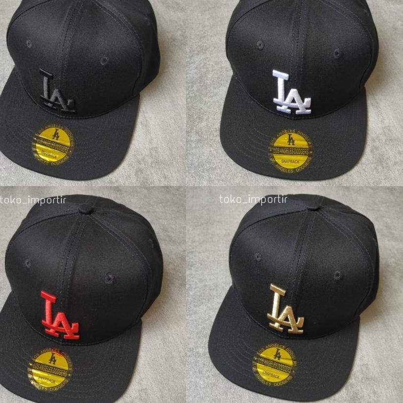 Obral Irit topi baseball LA MLB topi import pria wanita Full Tag Mirror ORI