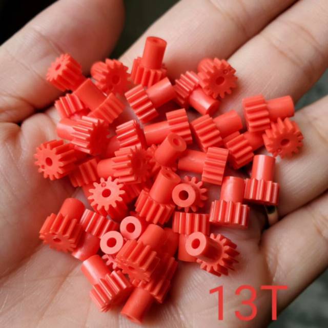 Gir 13T merah gir dinamo tamiya (10pcs)