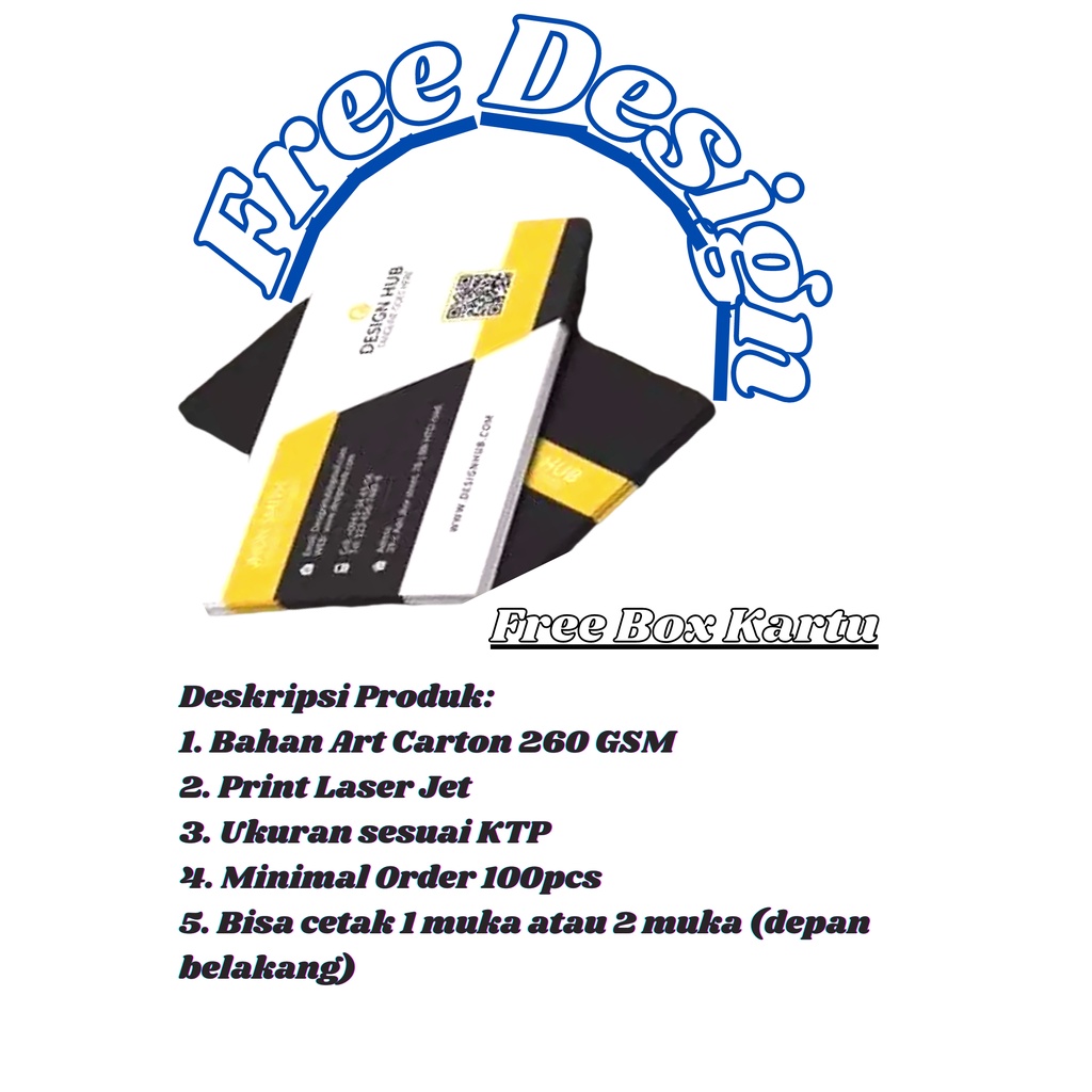 

Kartu Nama Free Design dan Free Box