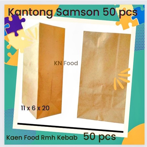 

Kantong Coklat Brown Kraft Paperbag Kantong L Uk.25x13x8cm 50 Pcs