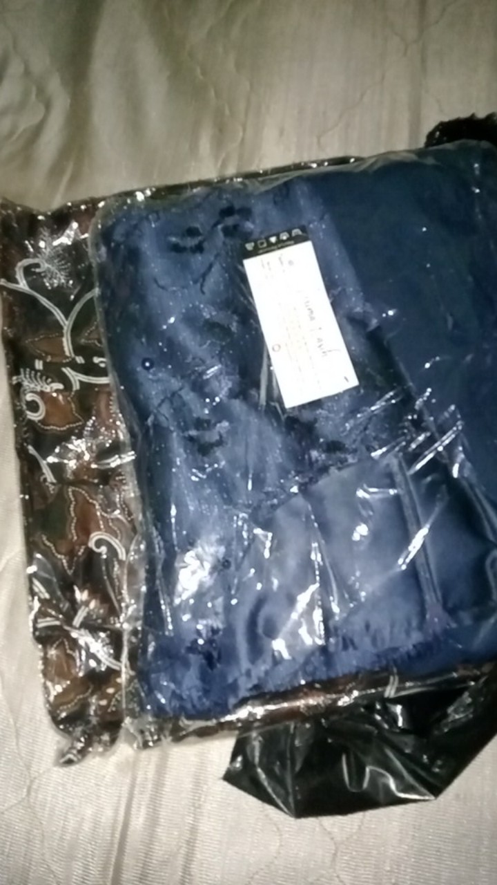 Nyk Batik - Batik Couple Paula Tulle Slendang Payet Mutiara | Couple Kondangan